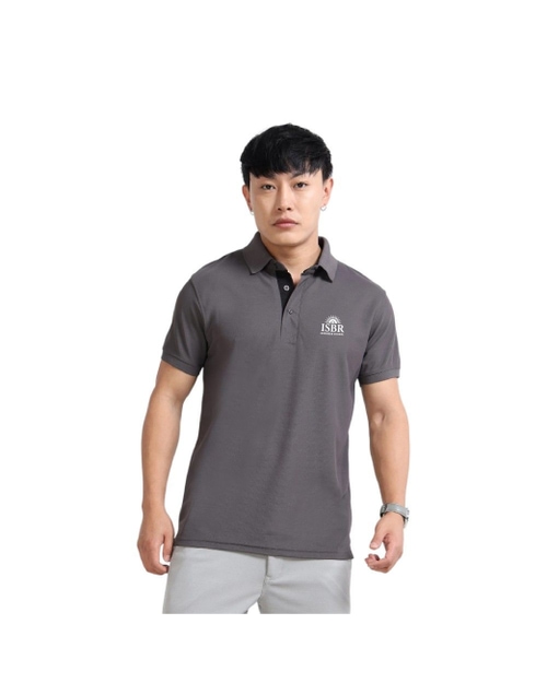 Greys&Blues AeroPiq Polo Tshirt- Dark Grey